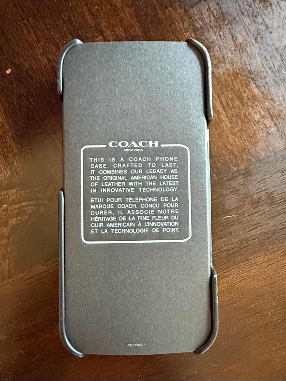 COACH REXY Black Leather iPhone 16 Pro Case - Picture 3 of 4